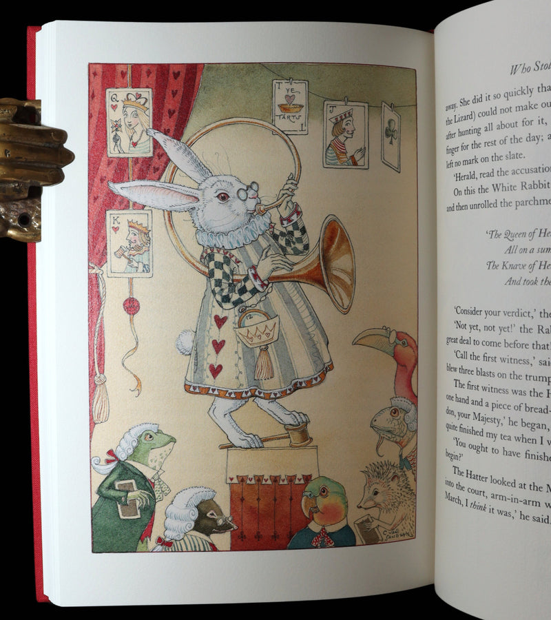 2019 Signed First Edition - Alice in Wonderland, Charles van Sandwyk Illustrator