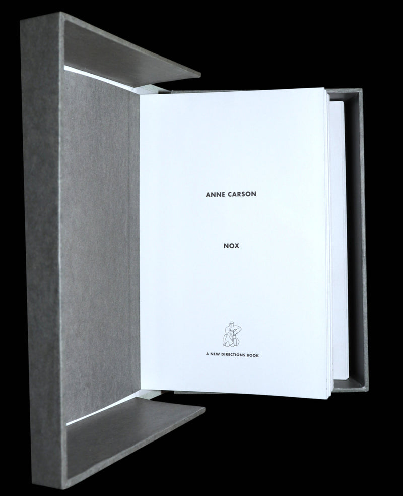 2010 Rare First Edition - Nox by Canadian Poet Anne Carson, Nobel Prize 2026