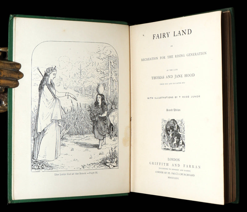 1866 Scarce Book - Fairy Land by Thomas Hood and Jane Hood, Illustrated