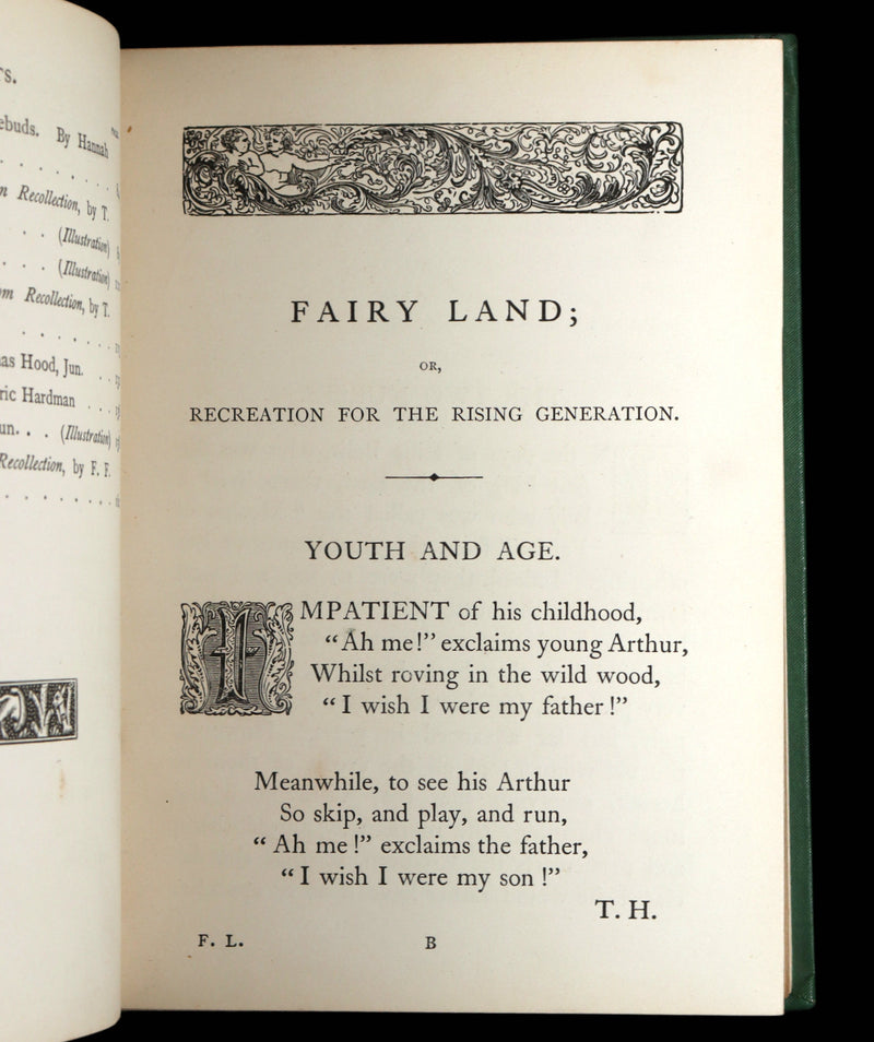 1866 Scarce Book - Fairy Land by Thomas Hood and Jane Hood, Illustrated