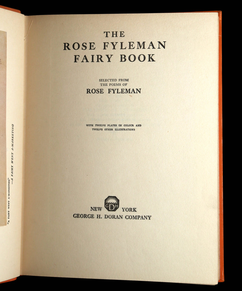 1923 Rare First Edition - The Rose Fyleman Fairy Book Illustrated by H.T. Miller