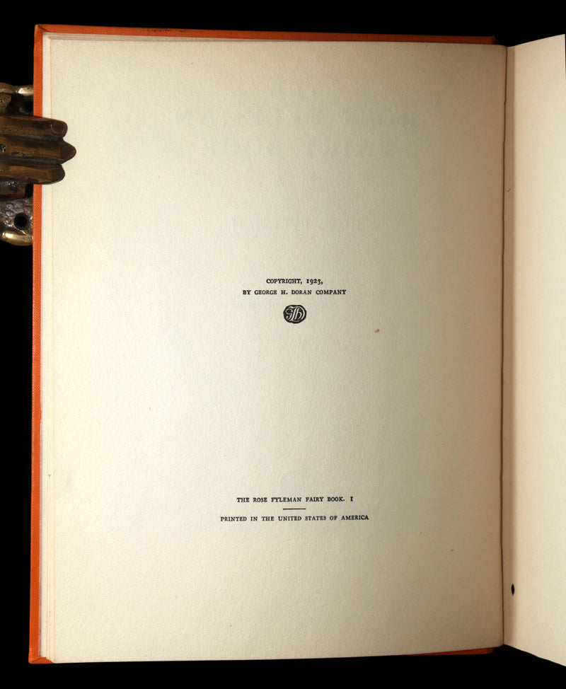 1923 Rare First Edition - The Rose Fyleman Fairy Book Illustrated by H.T. Miller
