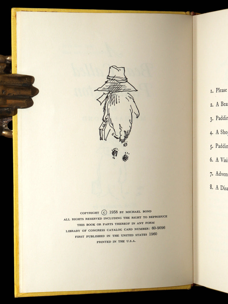 1960 First US Edition - A Bear Called Paddington by Michael Bond