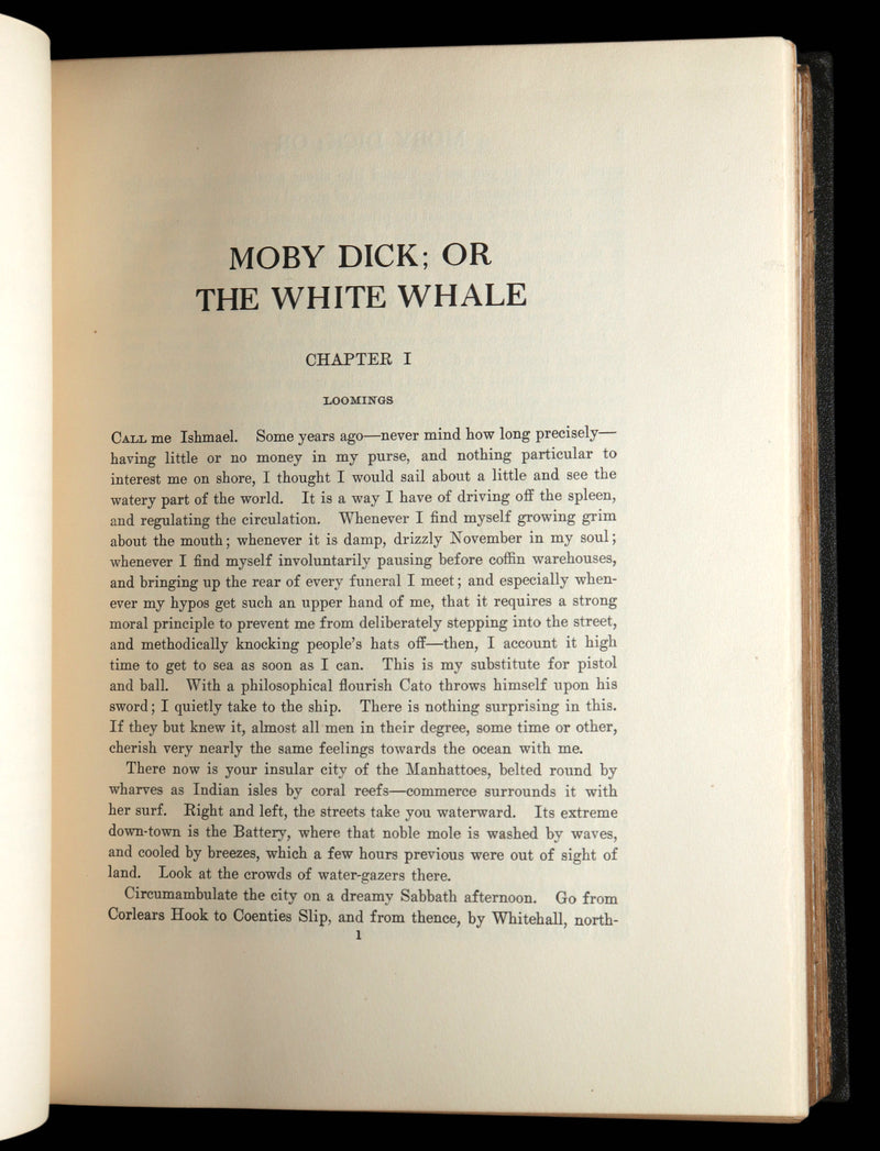 1923 Rare Book - Moby Dick or The White Whale illustrated by Mead Schaeffer