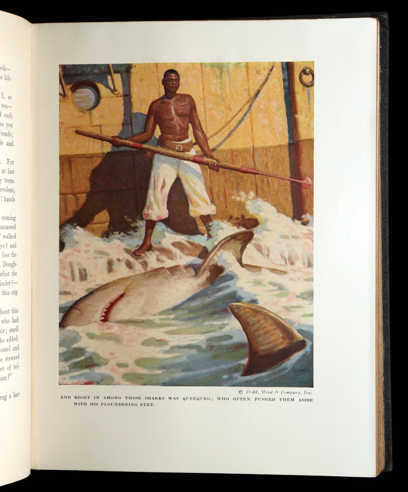 1923 Rare Book - Moby Dick or The White Whale illustrated by Mead Schaeffer