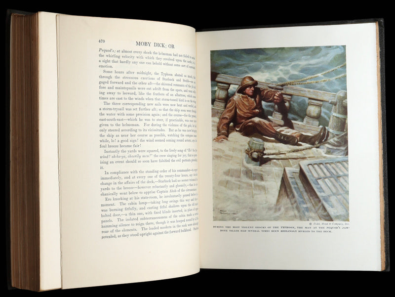 1923 Rare Book - Moby Dick or The White Whale illustrated by Mead Schaeffer