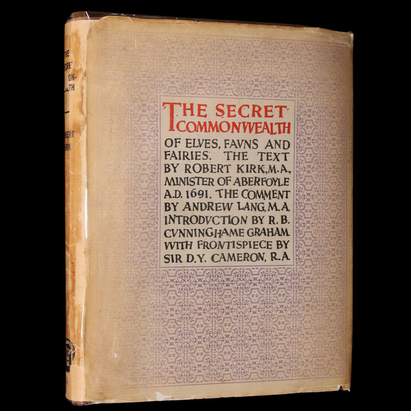 1933 Scarce Book- The Secret Commonwealth of Elves, Fauns and Fairies by R. Kirk