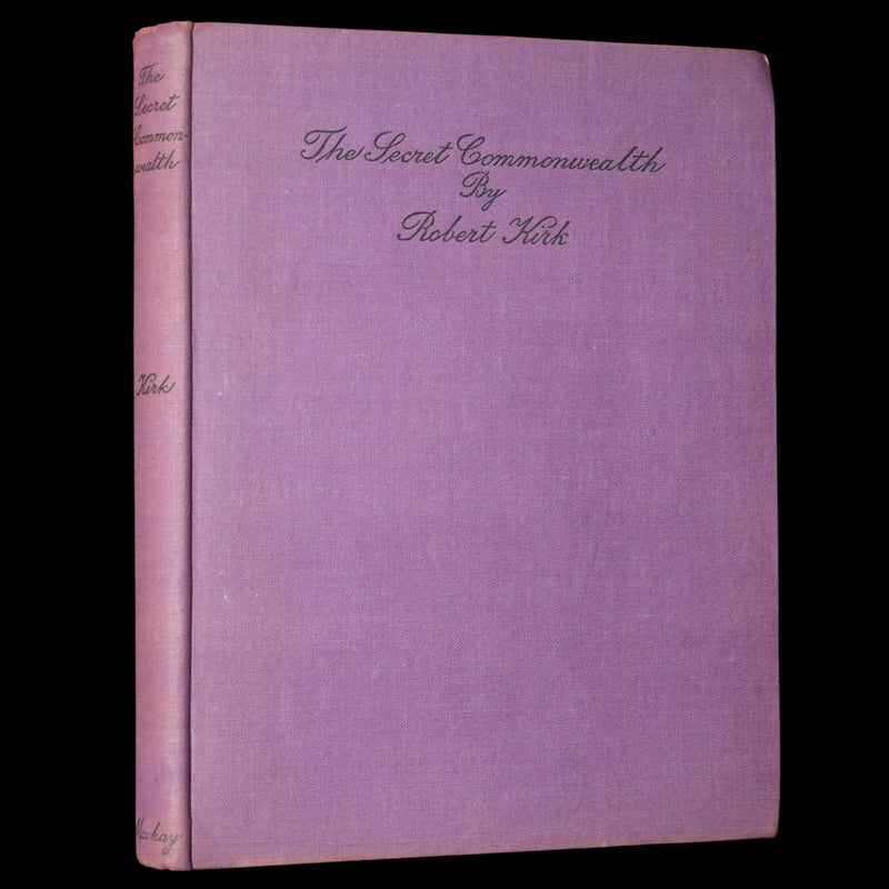 1933 Scarce Book- The Secret Commonwealth of Elves, Fauns and Fairies by R. Kirk