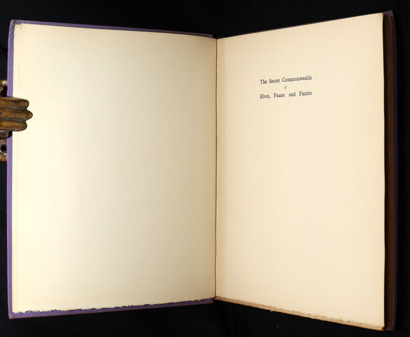 1933 Scarce Book- The Secret Commonwealth of Elves, Fauns and Fairies by R. Kirk