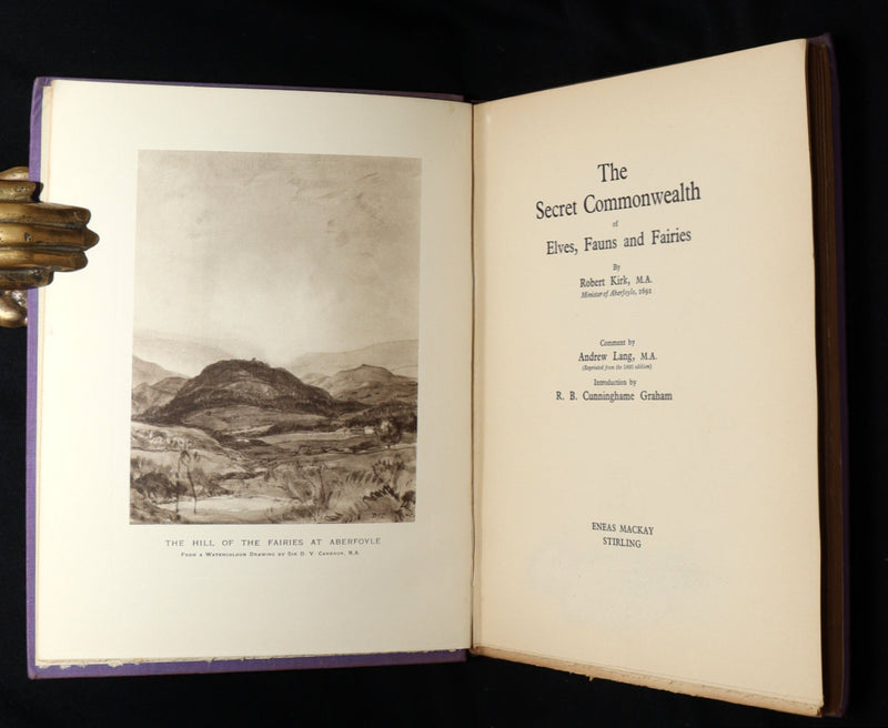 1933 Scarce Book- The Secret Commonwealth of Elves, Fauns and Fairies by R. Kirk