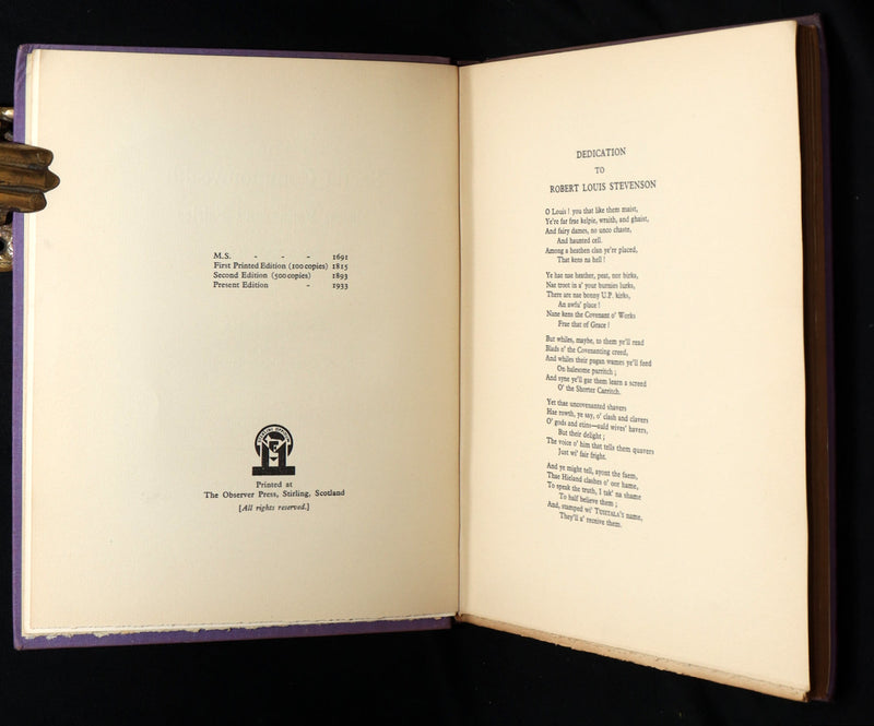 1933 Scarce Book- The Secret Commonwealth of Elves, Fauns and Fairies by R. Kirk
