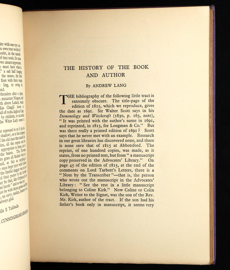 1933 Scarce Book- The Secret Commonwealth of Elves, Fauns and Fairies by R. Kirk