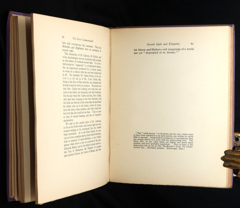 1933 Scarce Book- The Secret Commonwealth of Elves, Fauns and Fairies by R. Kirk