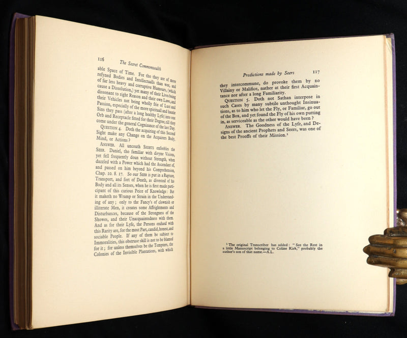 1933 Scarce Book- The Secret Commonwealth of Elves, Fauns and Fairies by R. Kirk
