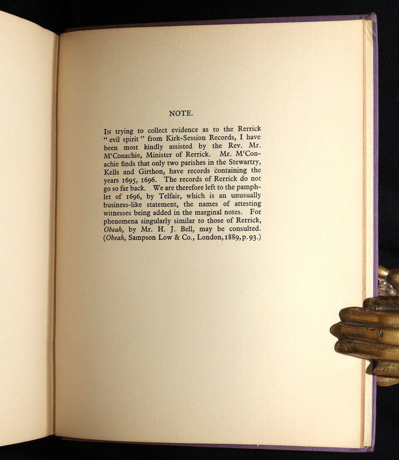 1933 Scarce Book- The Secret Commonwealth of Elves, Fauns and Fairies by R. Kirk