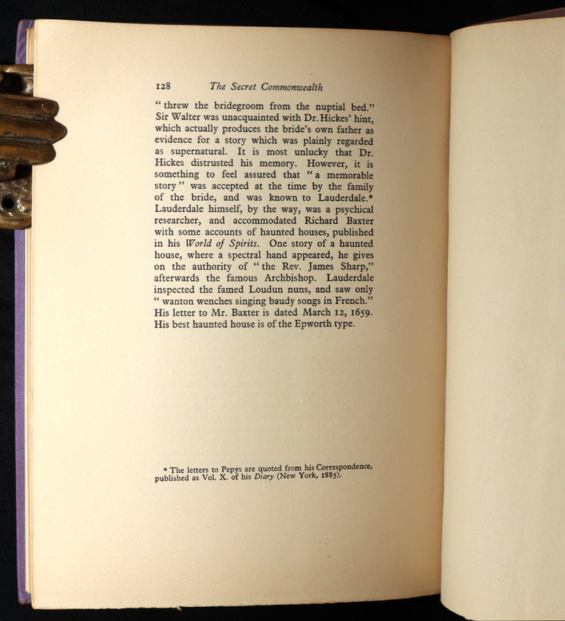 1933 Scarce Book- The Secret Commonwealth of Elves, Fauns and Fairies by R. Kirk