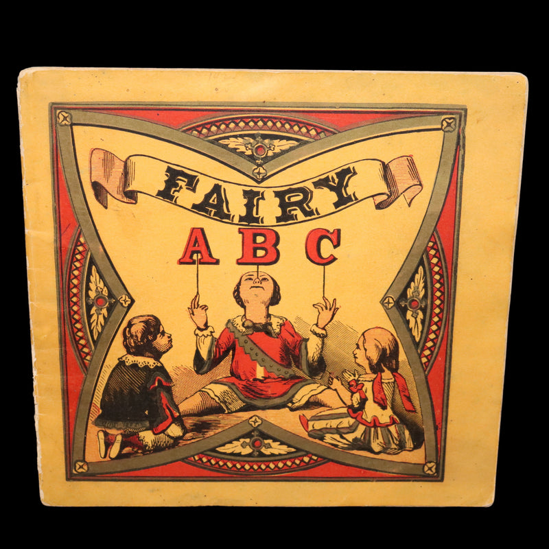 1870 Rare Victorian Hand-Colored Alphabet Book - Fairy ABC