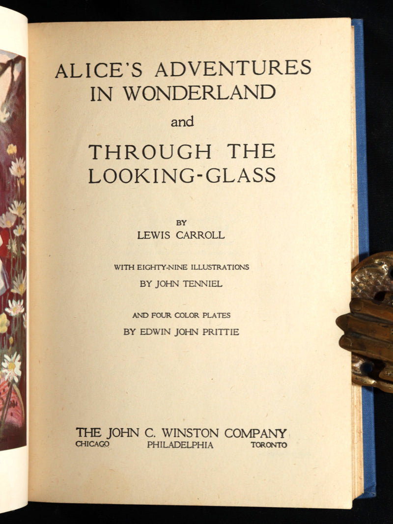 1923 First Edition illustrated by Edwin John Prittie - Alice in Wonderland