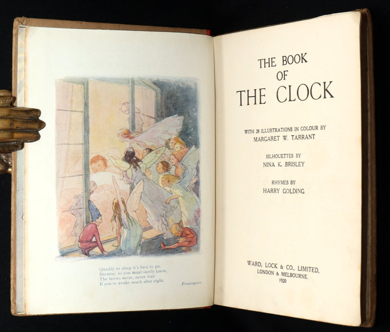 1920 Rare First Edition - The Book of the Clock by Margaret W. Tarrant