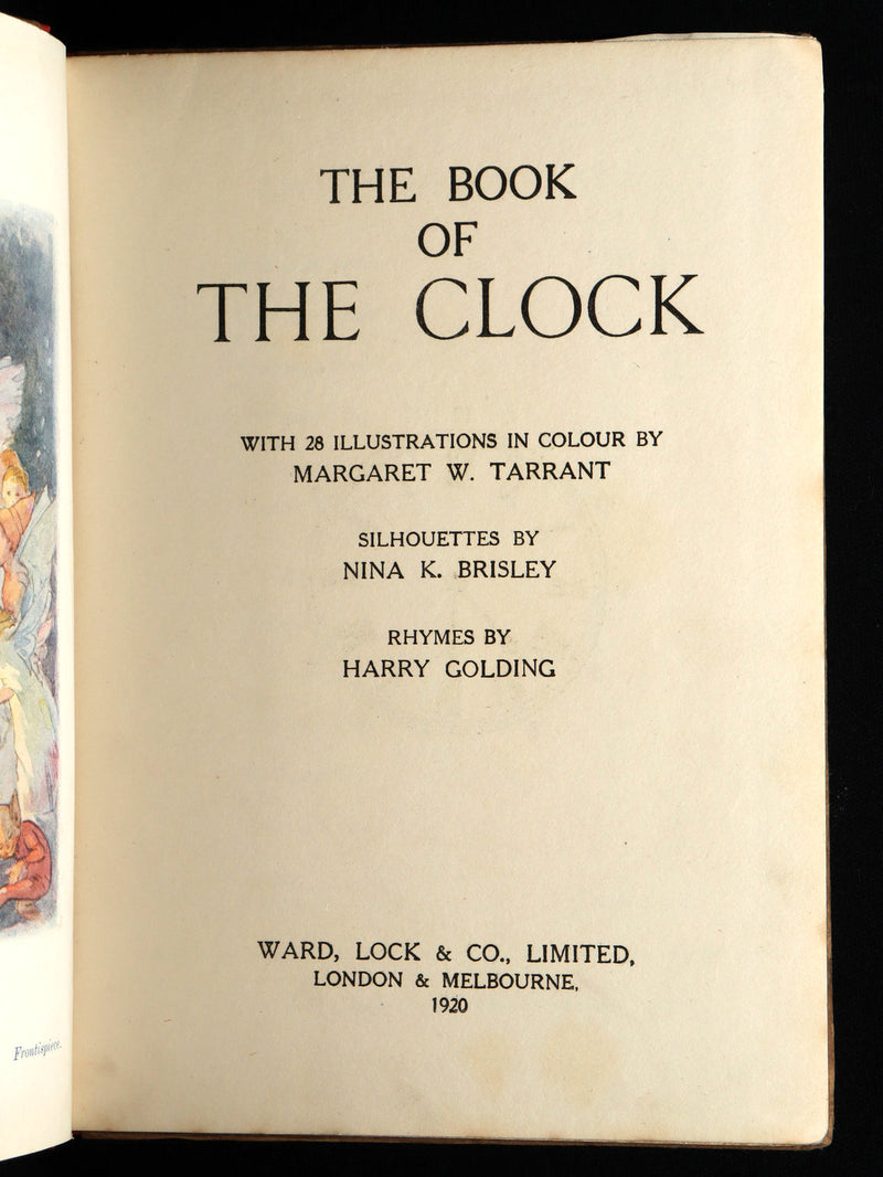 1920 Rare First Edition - The Book of the Clock by Margaret W. Tarrant