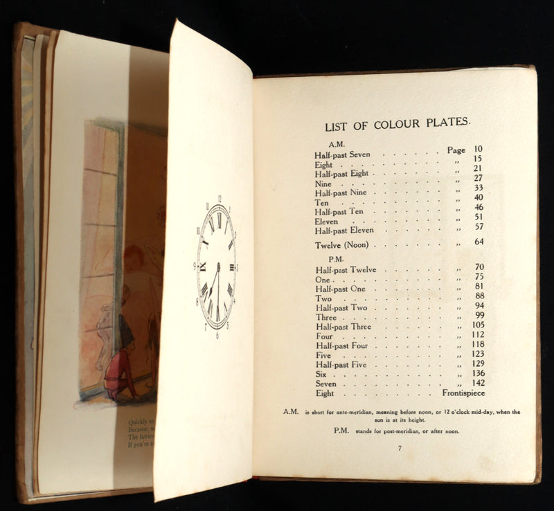 1920 Rare First Edition - The Book of the Clock by Margaret W. Tarrant
