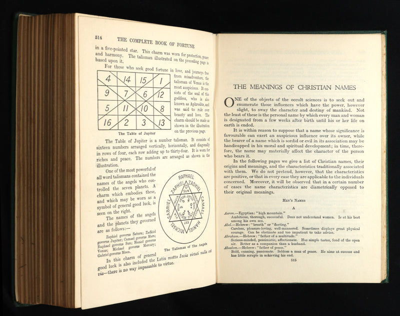 1935 Rare Book - The Complete Book of Fortune and Other Methods Of Divination
