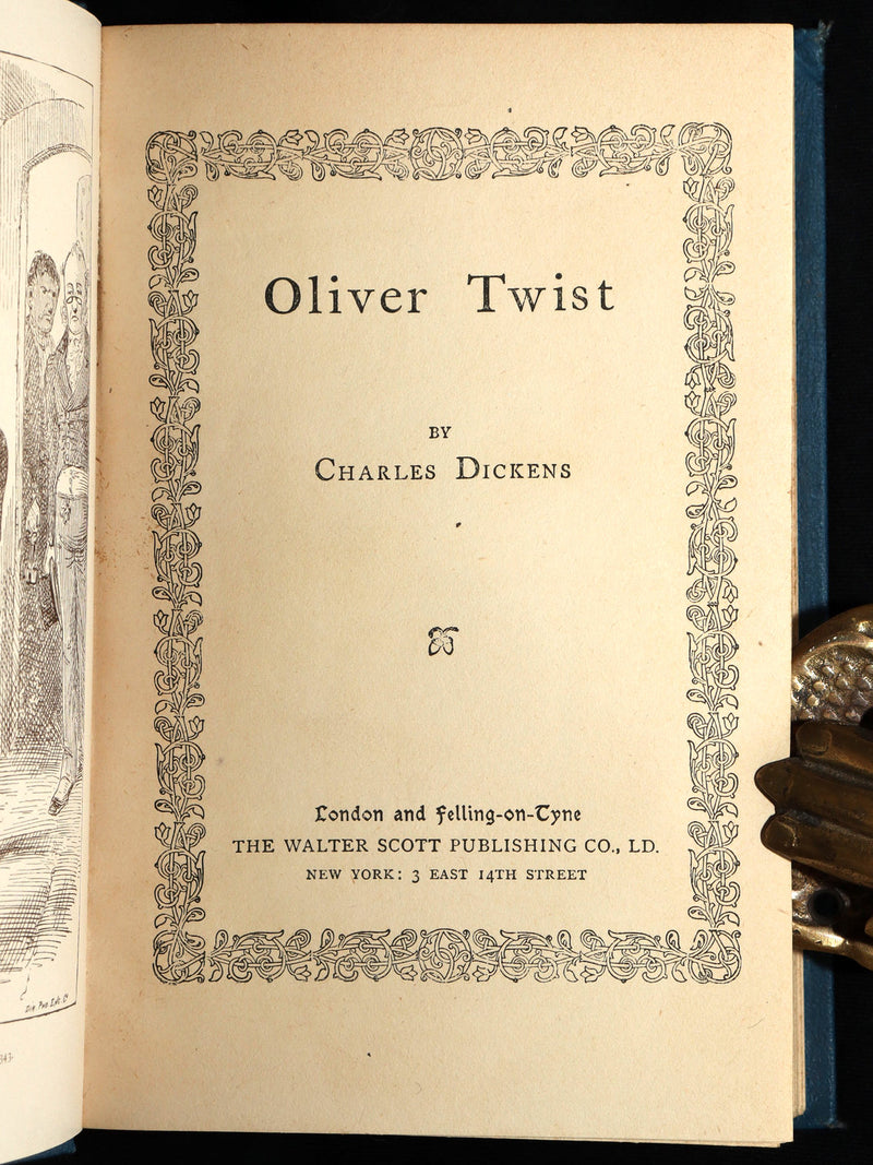 1914 Rare Book - Oliver Twist by Charles Dickens