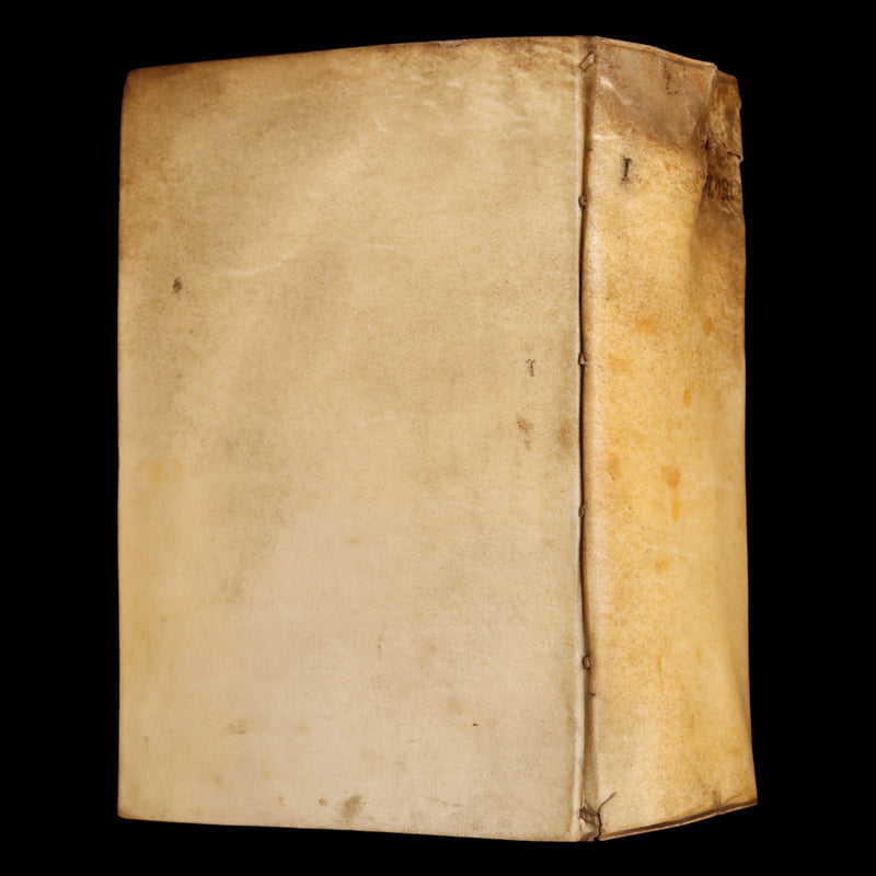 1722 Rare Latin Vellum Book - Florus' Roman History with Map of the Roman Empire