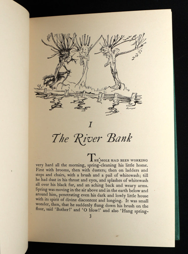 1950 First UK Arthur Rackham Illustrated Edition - The Wind in the Willows