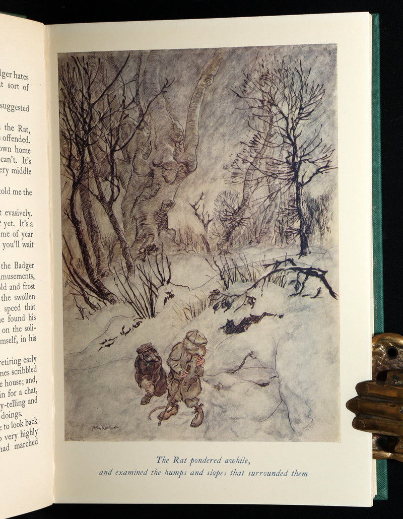 1950 First UK Arthur Rackham Illustrated Edition - The Wind in the Willows
