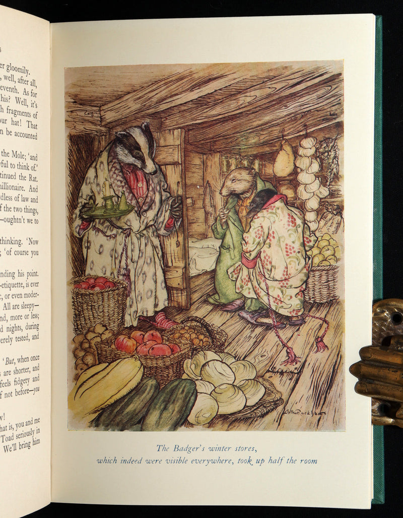 1950 First UK Arthur Rackham Illustrated Edition - The Wind in the Willows