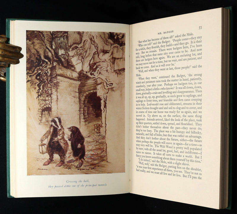 1950 First UK Arthur Rackham Illustrated Edition - The Wind in the Willows