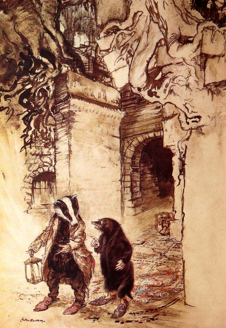 1950 First UK Arthur Rackham Illustrated Edition - The Wind in the Willows