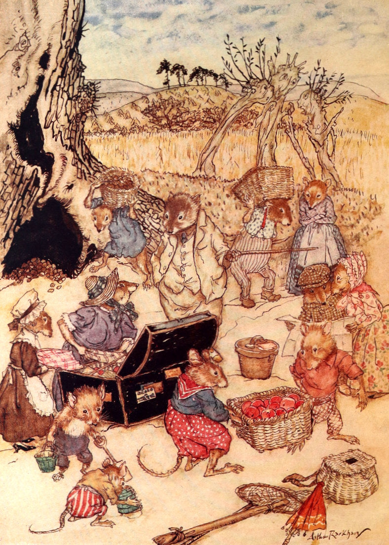 1950 First UK Arthur Rackham Illustrated Edition - The Wind in the Willows