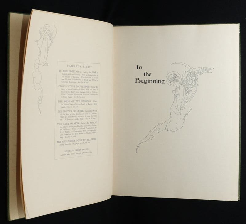1913 Rare Book - In the Beginning, Genesis, Illustrated by Charles Robinson
