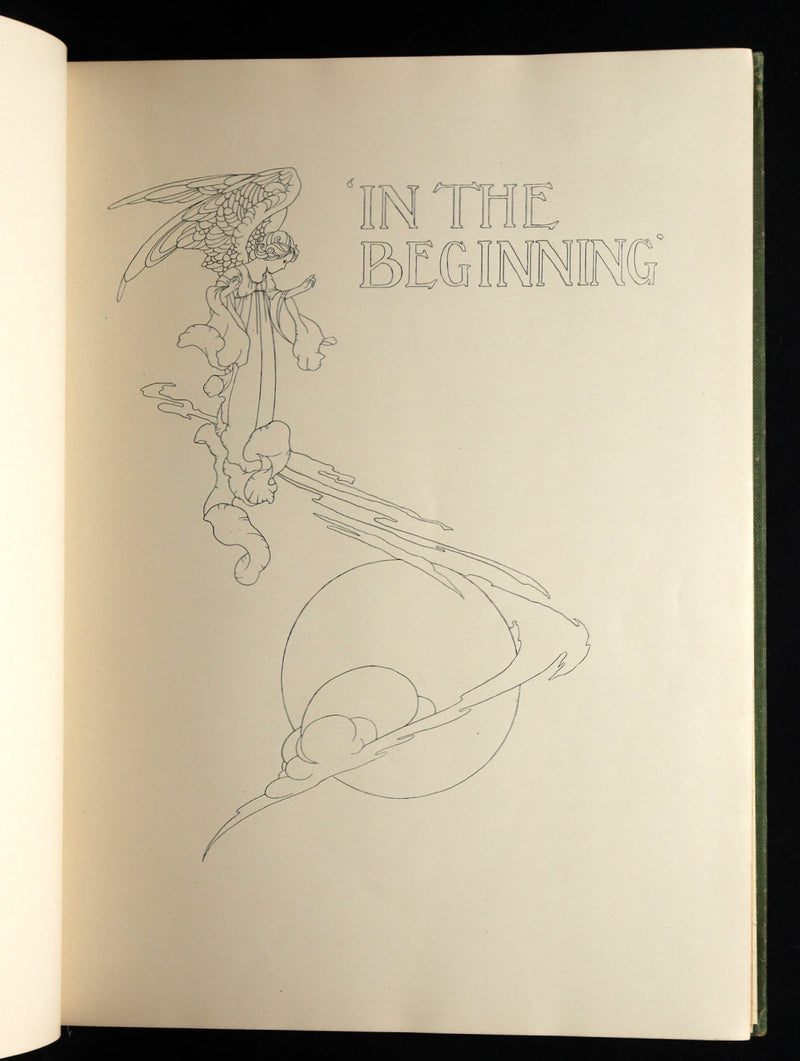 1913 Rare Book - In the Beginning, Genesis, Illustrated by Charles Robinson