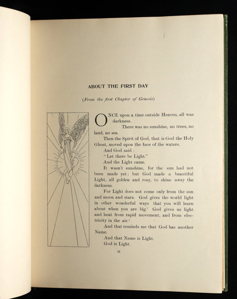 1913 Rare Book - In the Beginning, Genesis, Illustrated by Charles Robinson