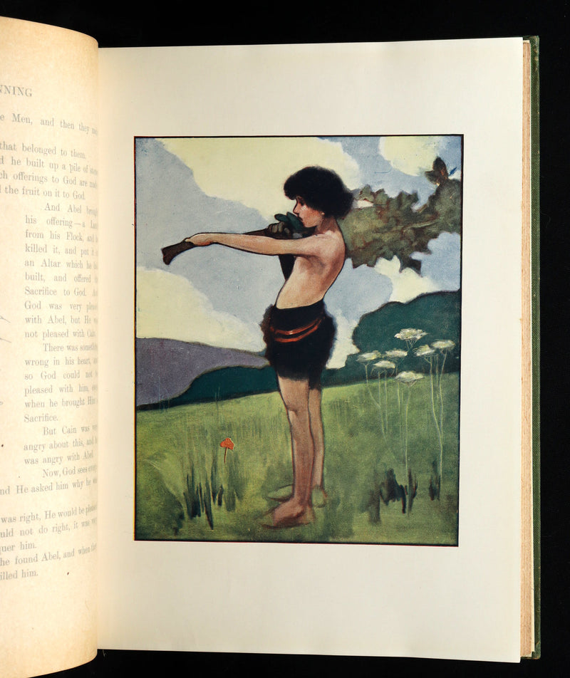 1913 Rare Book - In the Beginning, Genesis, Illustrated by Charles Robinson