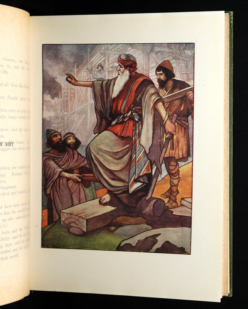 1913 Rare Book - In the Beginning, Genesis, Illustrated by Charles Robinson