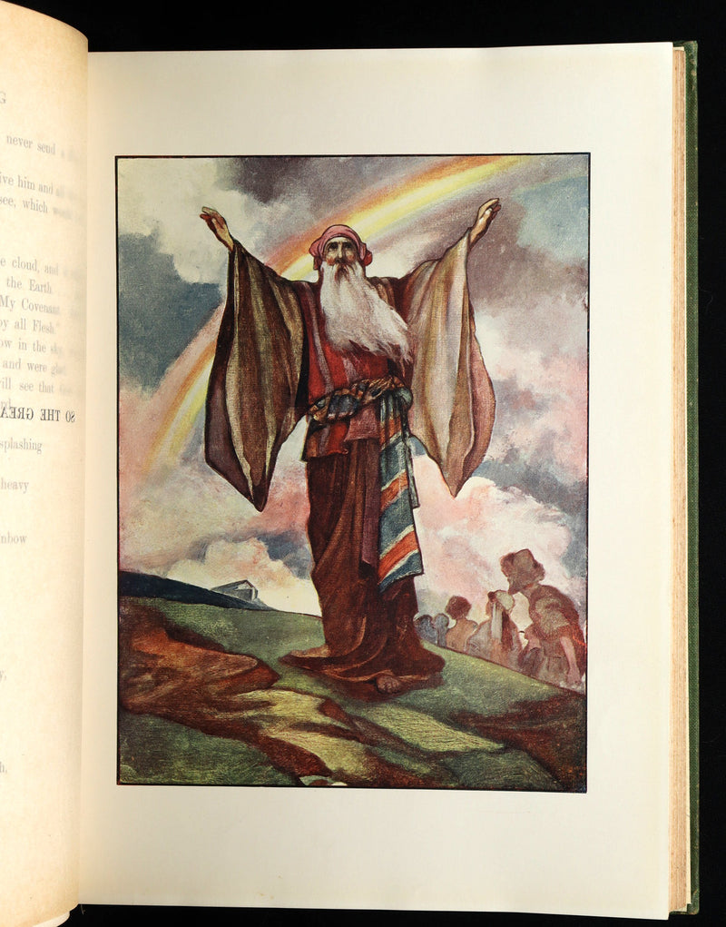 1913 Rare Book - In the Beginning, Genesis, Illustrated by Charles Robinson