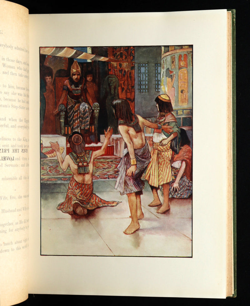 1913 Rare Book - In the Beginning, Genesis, Illustrated by Charles Robinson