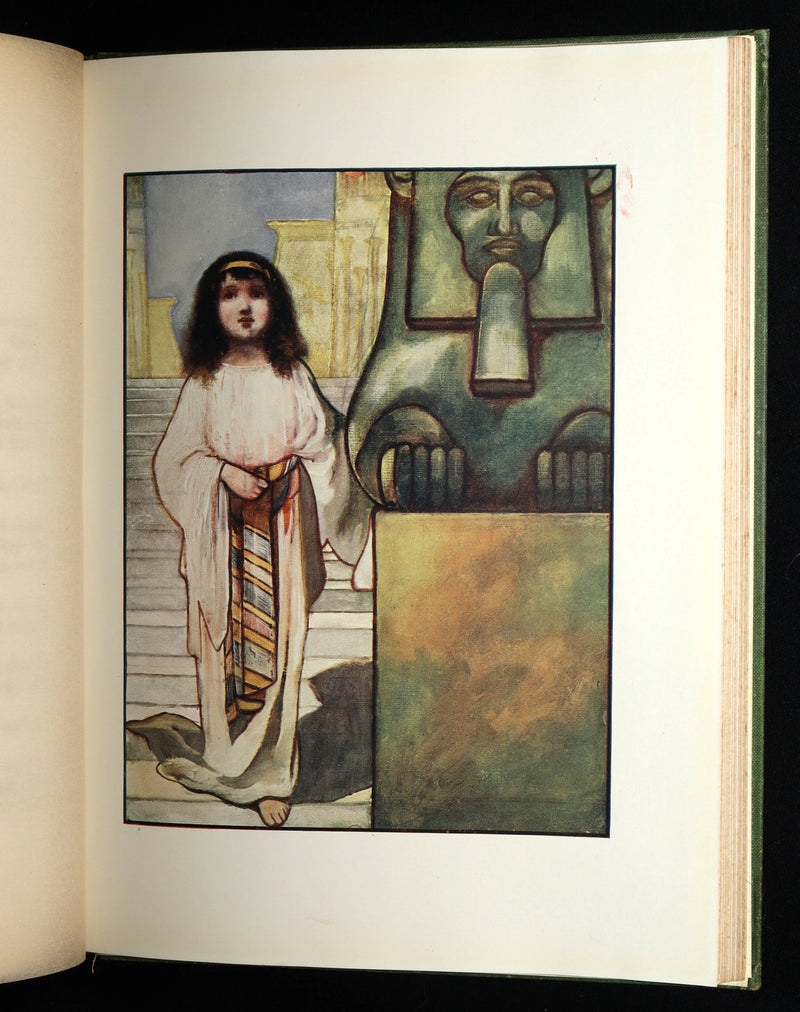 1913 Rare Book - In the Beginning, Genesis, Illustrated by Charles Robinson