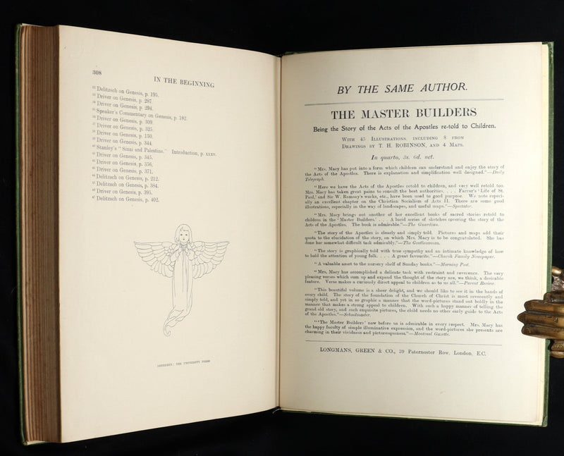 1913 Rare Book - In the Beginning, Genesis, Illustrated by Charles Robinson