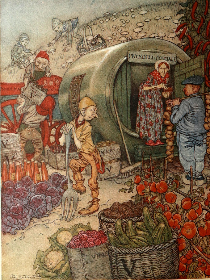 1918 Rare First Edition - English Fairy Tales illustrated by Arthur Rackham