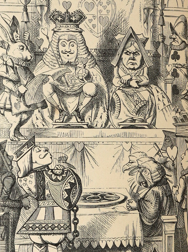 1872 Rare Early Edition - Alice's Adventures in Wonderland by Lewis Carroll