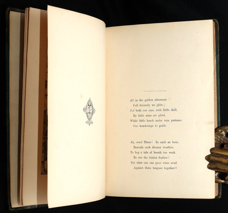 1872 Rare Early Edition - Alice's Adventures in Wonderland by Lewis Carroll