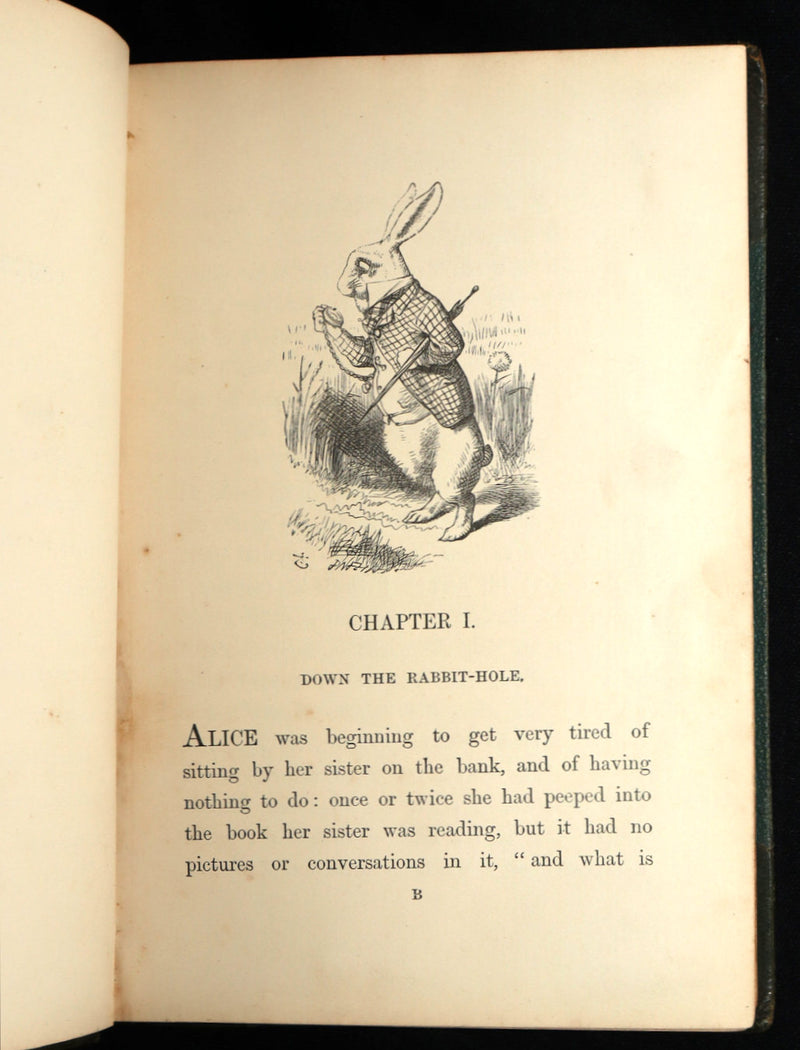1872 Rare Early Edition - Alice's Adventures in Wonderland by Lewis Carroll