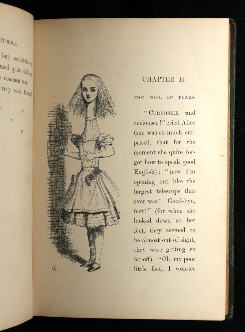 1872 Rare Early Edition - Alice's Adventures in Wonderland by Lewis Carroll