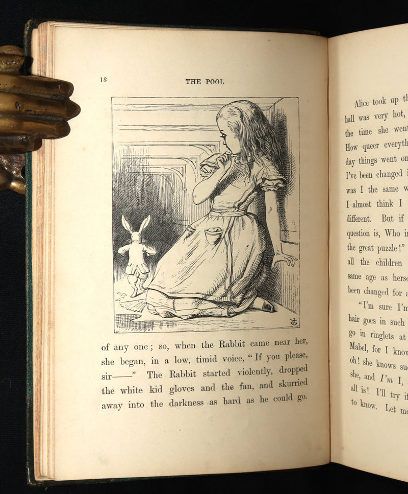 1872 Rare Early Edition - Alice's Adventures in Wonderland by Lewis Carroll