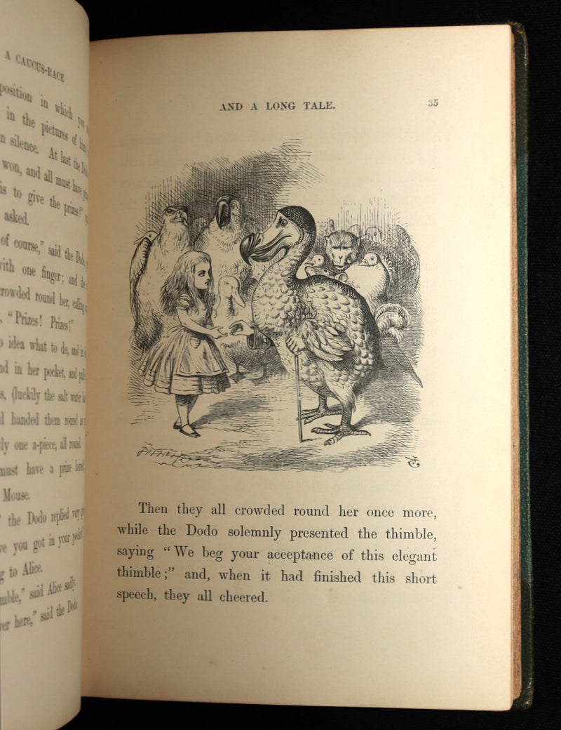 1872 Rare Early Edition - Alice's Adventures in Wonderland by Lewis Carroll